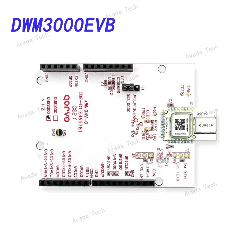 Avada Tech DWM3000EVB Ultra-Wideband (UWB) Transceiver duino Shiel