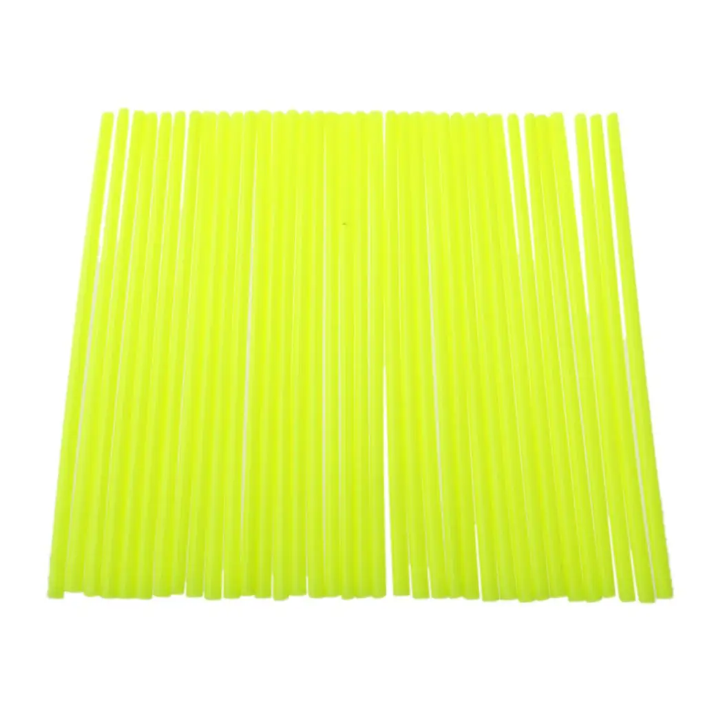 

36 Motorcycle Spoke Covers Coats universal for 1 inch Rims Bike , Light Yellow