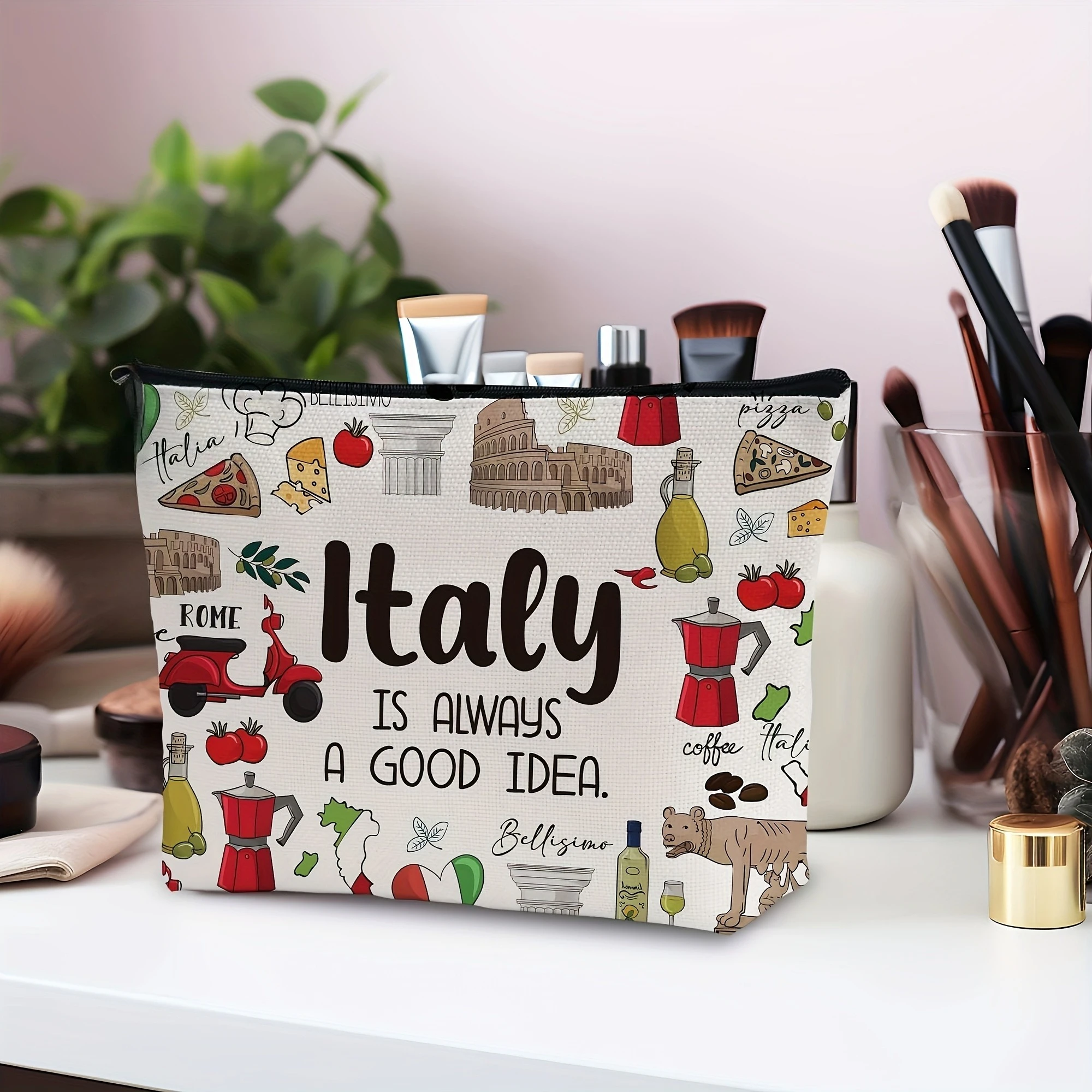「イタリアが呼んでいる、私は行かなければならない」大容量メイ - Travel Accessories Italy のレビューと価格