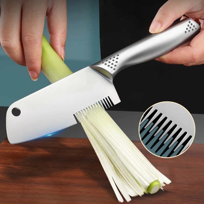 Stainless Steel Wire Cutter Kitchen Ultra-fine Hand Scraper for Cutting Scallions Professional Scallion Shredding Tool