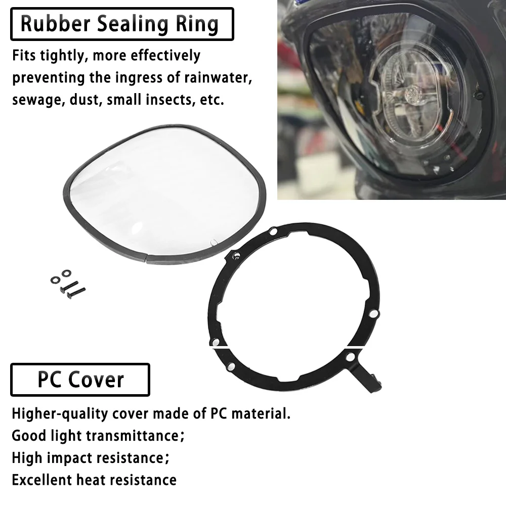 Motorcycle Yellow Headlight Protect Cover for Harley Softail Low Rider ST FXLRST 117 2022-2024 and aftermarket ST Fairing