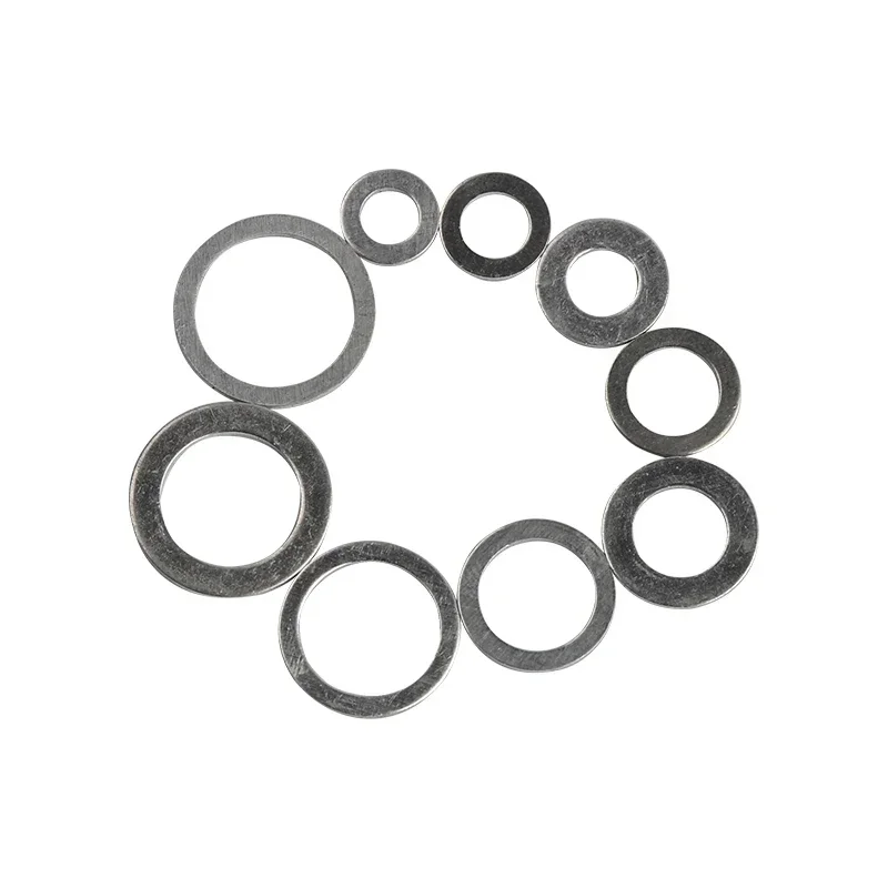 200/280/450Pcs Aluminum M5-M14 Gaskets Washers  Gasket Aluminum Flat Metal Washer Gasket Aluminum Sealing Rings Assorted set