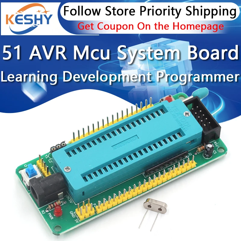 51 AVR Mcu STC Minimum System Board Learning Development STC89C52 AT89S52 40P locking Seat module Microcontroller Programmer