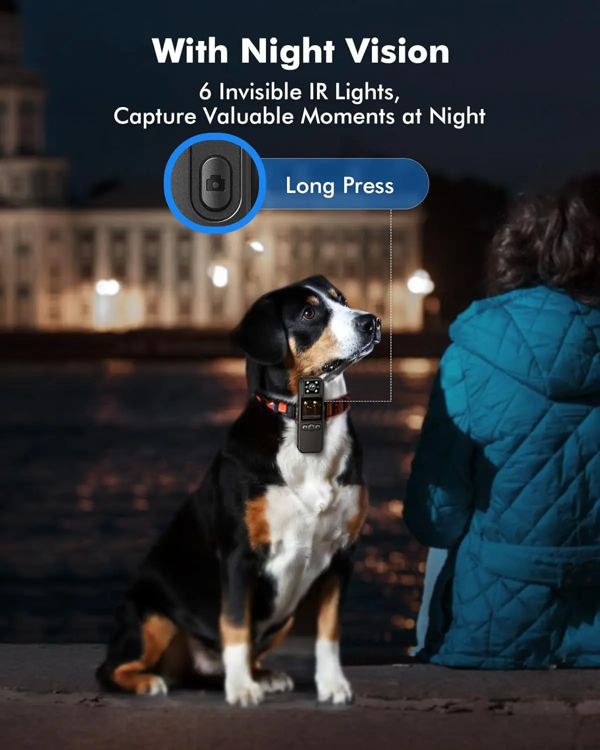 BOBLOV A27 Digital Mini Camera 2K 12H Battery Recording Camera 180° Rotatable Lens Wearable Mini Camcorders For Riding Sporting