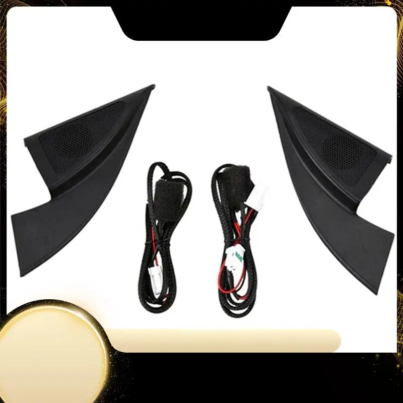 

1 Pair Car Triangle Head Speaker Tweeter Audio Black Speaker With Wire 87650H2020 87660H2020 For Kia K2 RIO 2017-A74F