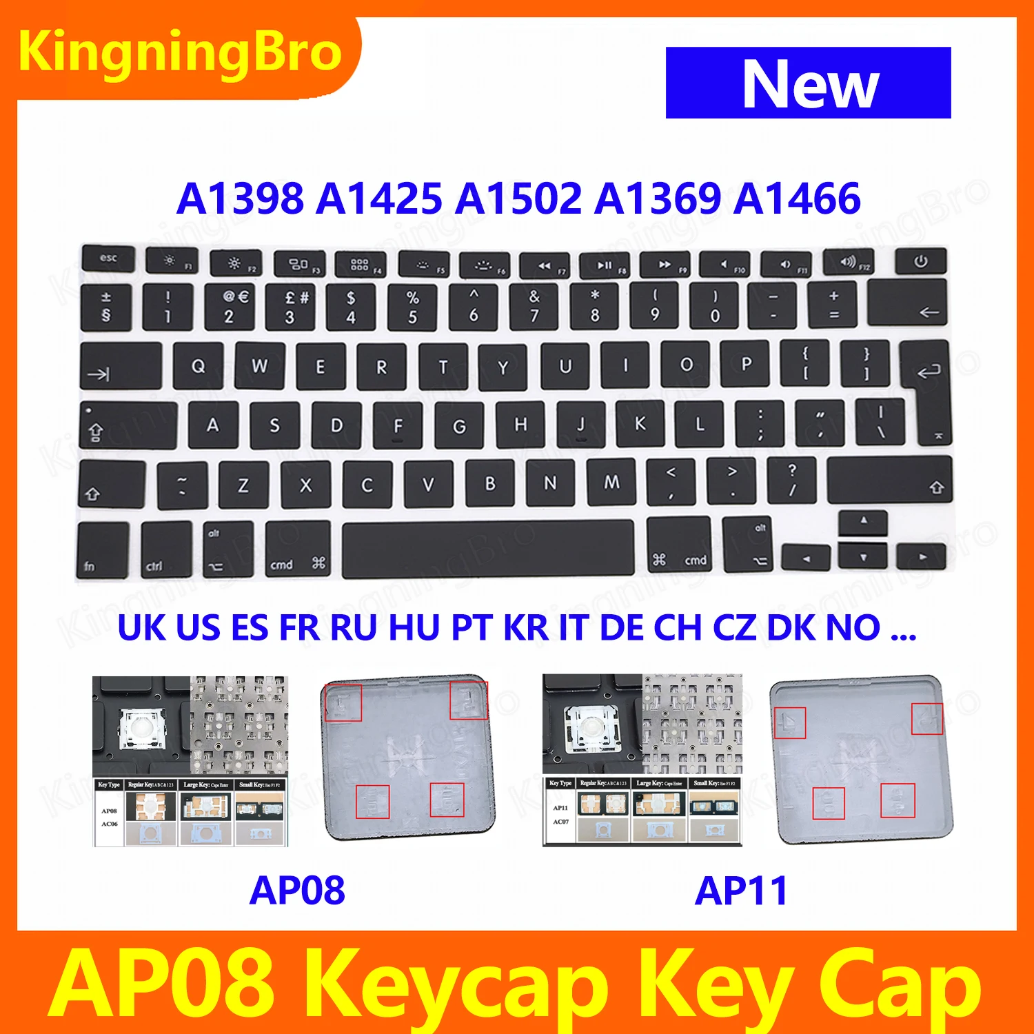 New Keyboard Keys Keycaps For Macbook Air Pro Retina 13