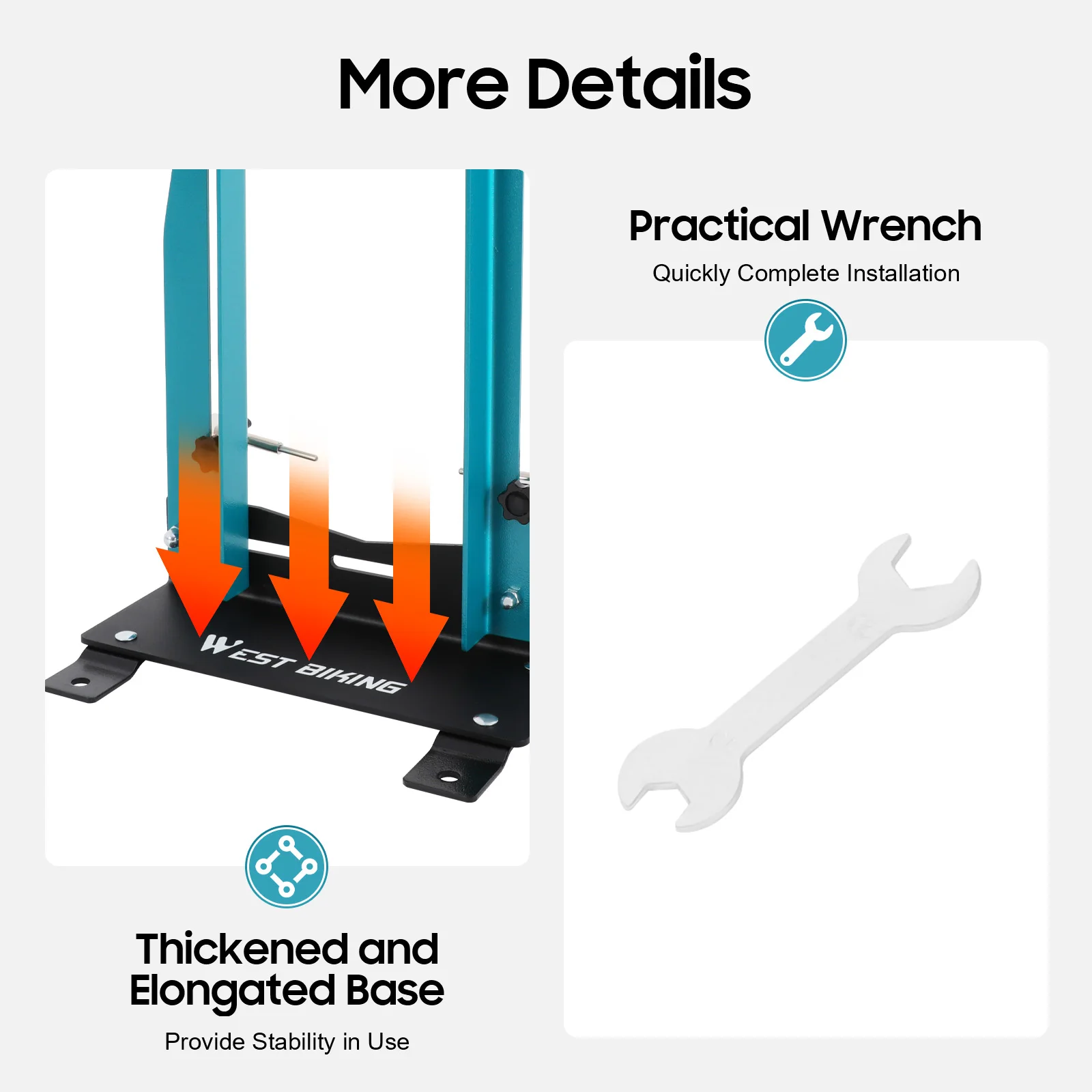 

High Carbon Steel Wheel Truing Stand Bicycle Wheel Alignment Repair Tool Tabletop Mounting Adjustable Width Painting Process