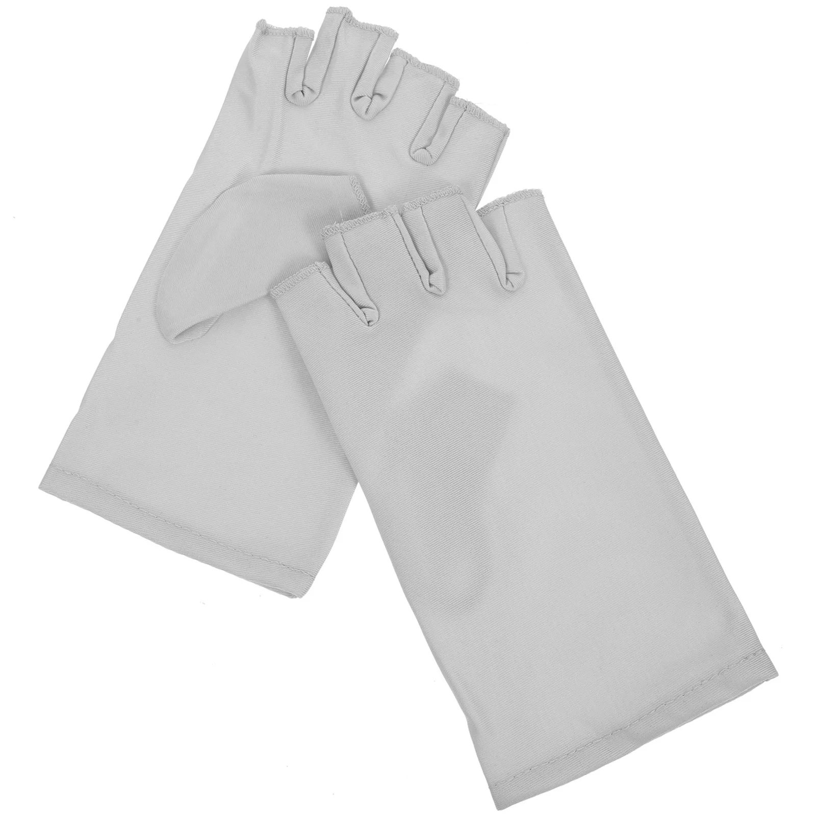 1Pair Reusable Uv Protection Gloves for Nails Fingerless Manicure Gloves Anti Uv for Gel Lamp Treatments Nail Glove Protector
