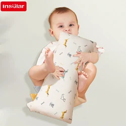 INSULAR Baby Pillows Infant Pillow Soothing Blanket 100% Cotton Colorful Flag Comfortable Removable Bite Tag Comfort Exhaust