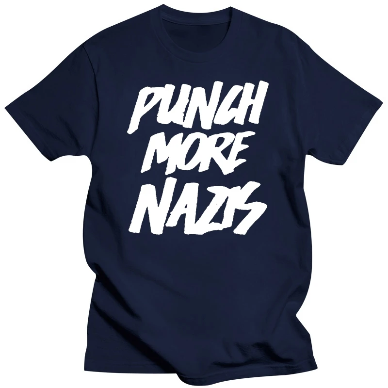 Men t shirt Short sleeve Goals (Punch More Nazis)   Freedom   T Shirt Women t-shirt tee tops