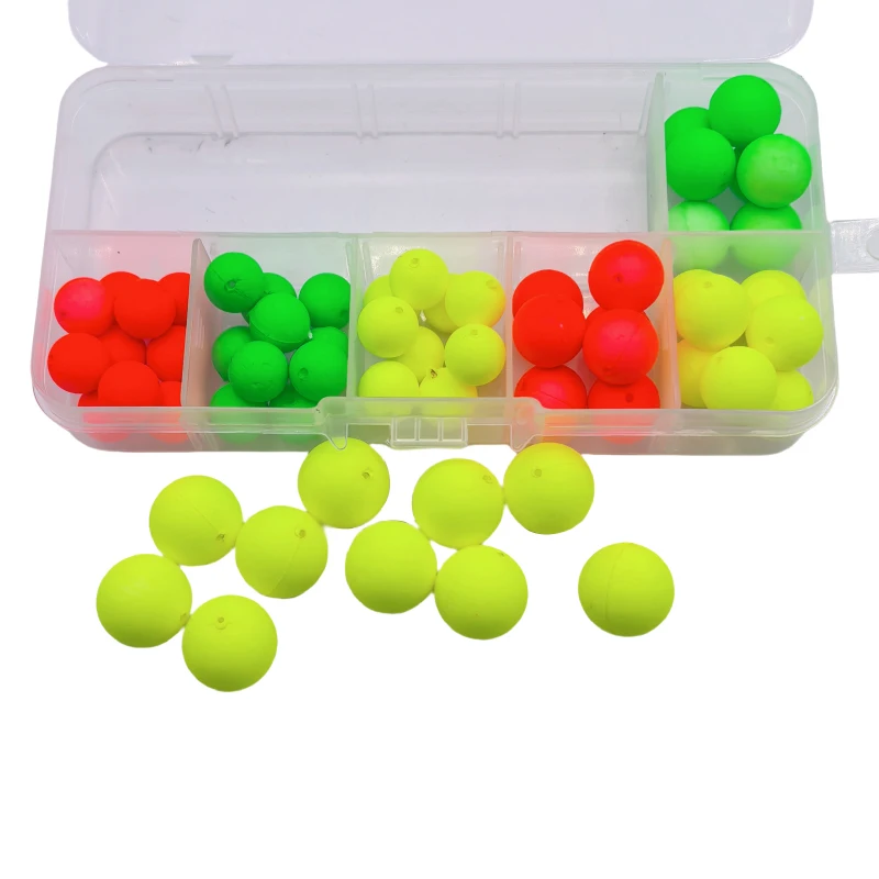 61-Piece Foam Buoys - Bright Fly Fishing Buoys for Pomfret, Walleye and Bottom Rig