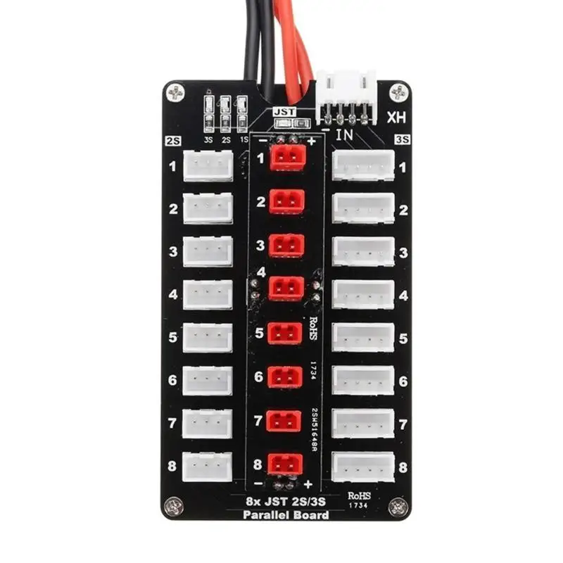 652F Charging Setup with XT60 Plug 1s 3s Lipo Battery Parallel Charging Board JST Balance Plug and XT60 Connectors