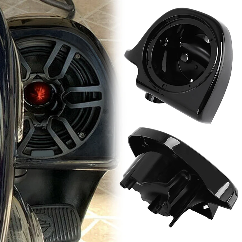 

Motorcycle 6.5" Speaker Boxes Pods Vented Lower Fairing Box For Harley Touring Electra Glide Road King Street Glide 94-13