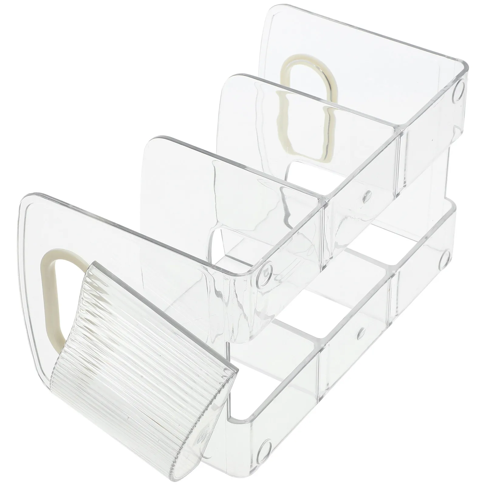 

Acrylic Book Stand Desktop Organizer for Office School Documents Magazines Newspapers Files Papers Notebooks Display Rack