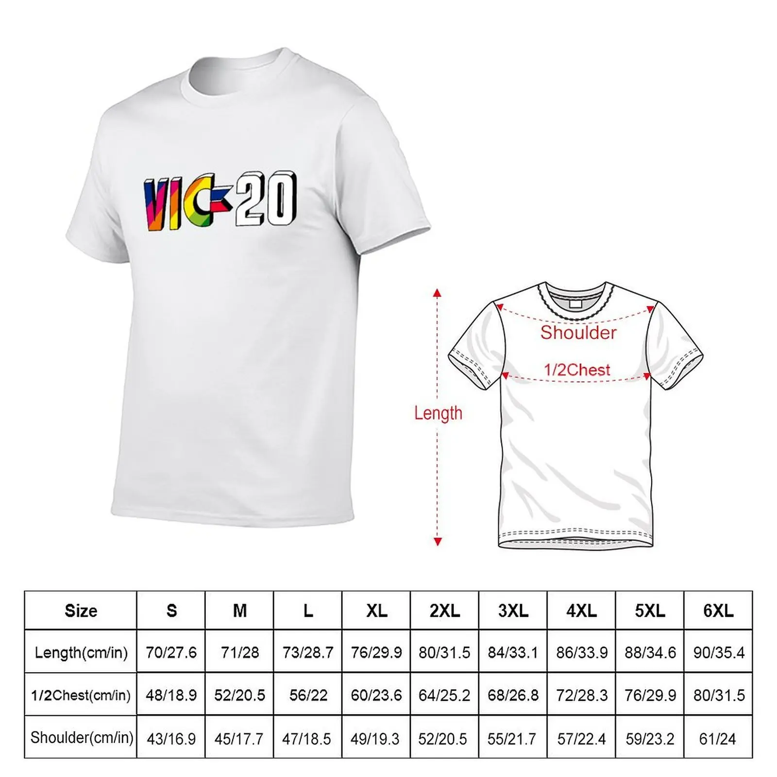 VIC 20 from commodore T-Shirt anime figures sports fans funny t shirts for men