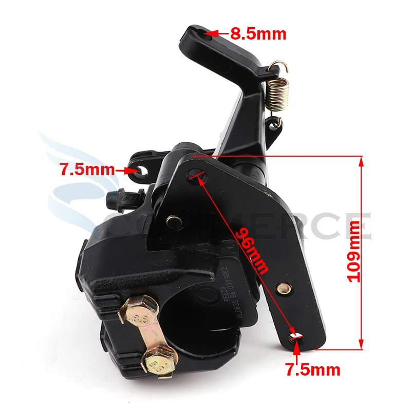 Rear Hydraulic disc brake caliper main pump Fit For Yamaha YFZ450 2004-2005 Raptor 250 350 660 1987-2013 Warrior 350 1987-2004 view 6