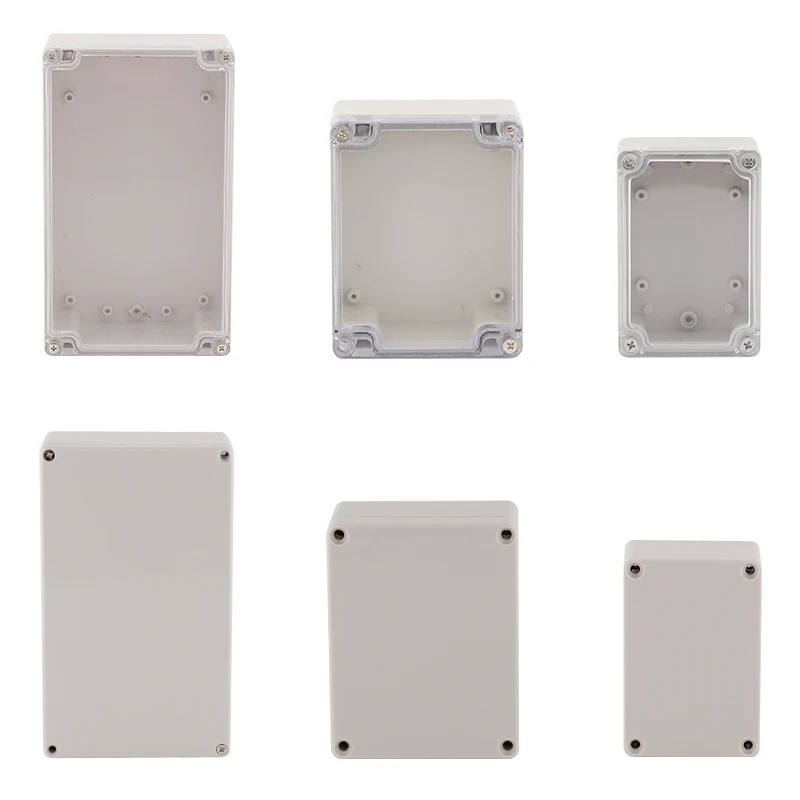 IP67 Plastic Gray/Transparent Cover Enclosure Waterproof Enclosure Electronic Project Outdoor Box Junction ABS Plastic  Instrume