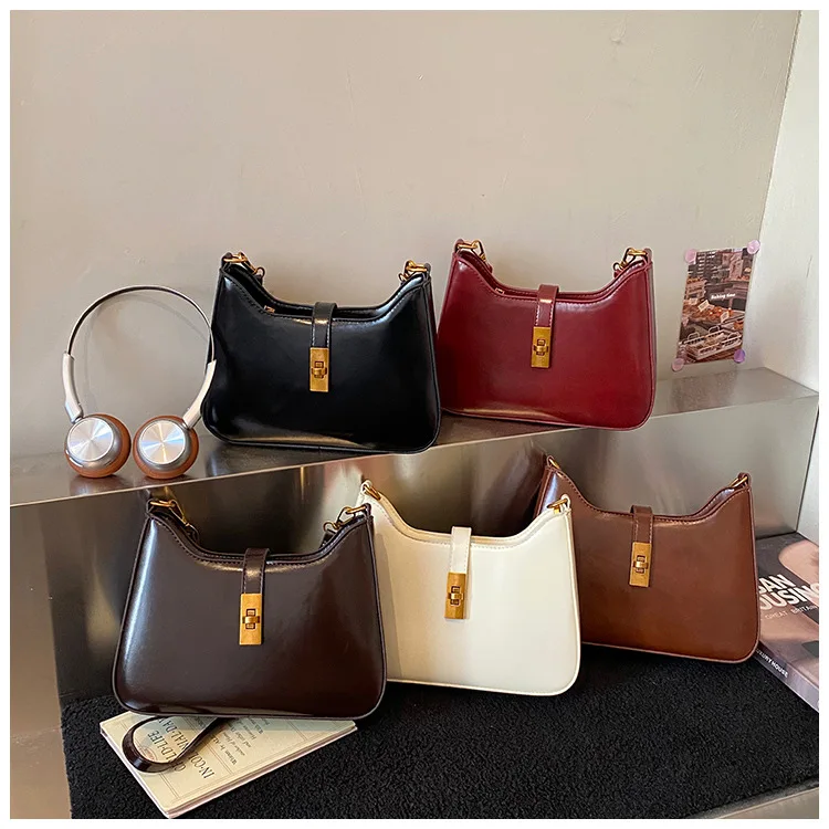 

2026 New Korean Niche High-end Women's Bag Fashion Texture Versatile Hand-held Shoulder & Underarm Bag
