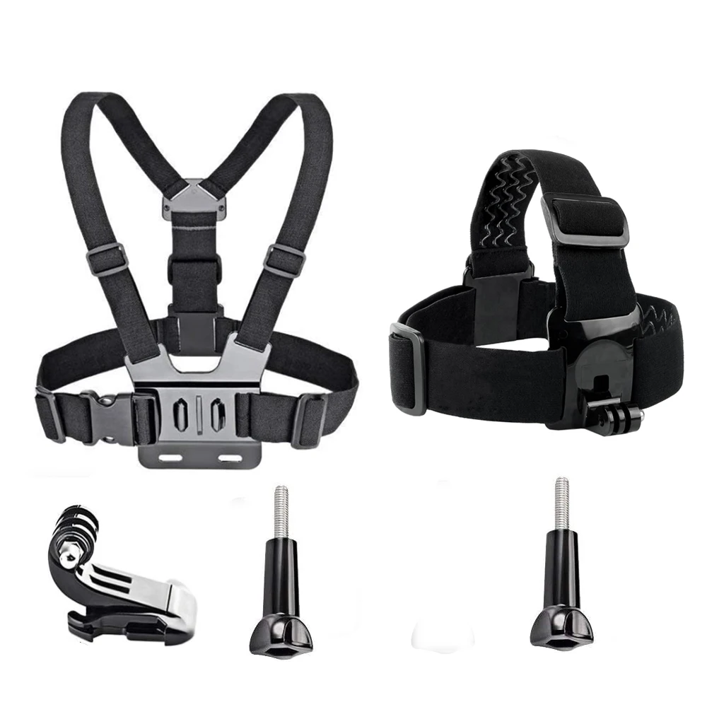 Chest Strap Mount Belt for Gopro Hero 12 11 9 8 7 6 5+ 4 Xiaomi Yi 4K Action Camera Chest Harness for insta360 Sport Accessories