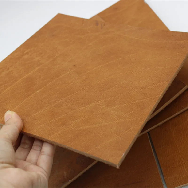 5mm Thick Genuine Leather Fabric Vintage Cowhide Vegetable Tanned Leather Crafts Real Cow Hide Tan Full Grain Pieces Strip