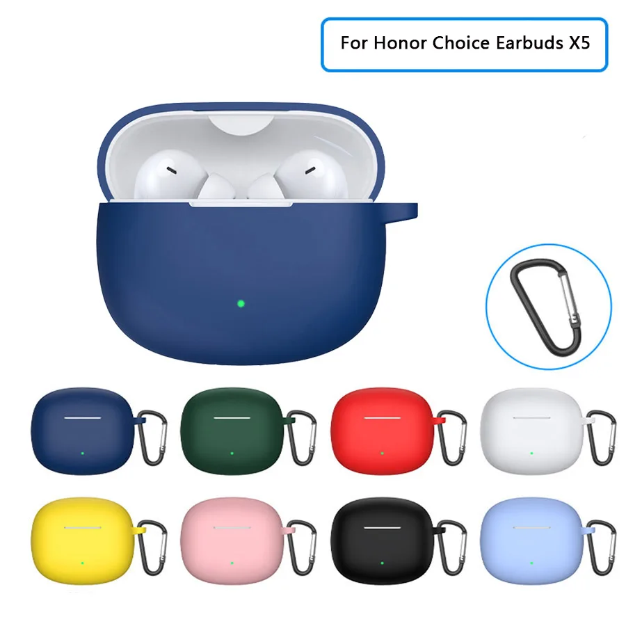 Weiche Silikonhülle für Honor Choice Earbuds X5 Hülle mit Haken Antifall Schutzhülle Zubehör