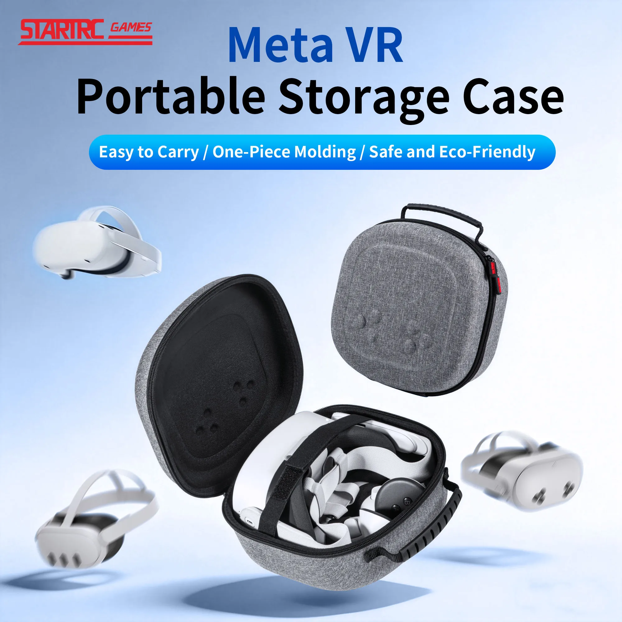 

Hard Carrying Case Compatible with Oculus Meta Quest 3S/Quest 3/Quest 2 VR Headset and Touch Controller Accessories Case