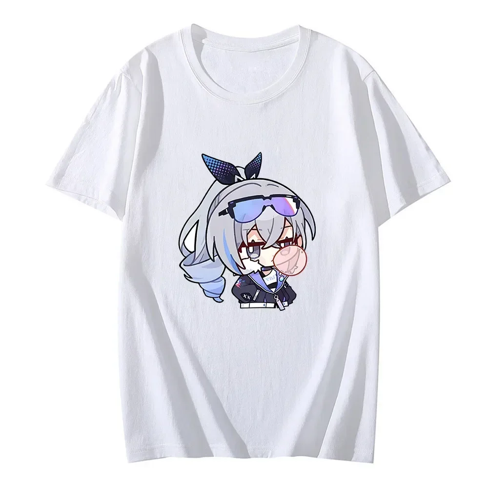 Silver Wolf Print Women T-shirt Hot Game Honkai: Star Rail Graphic Short Sleeve T Shirt Female Kawaii Anime Graphic Clothing Top