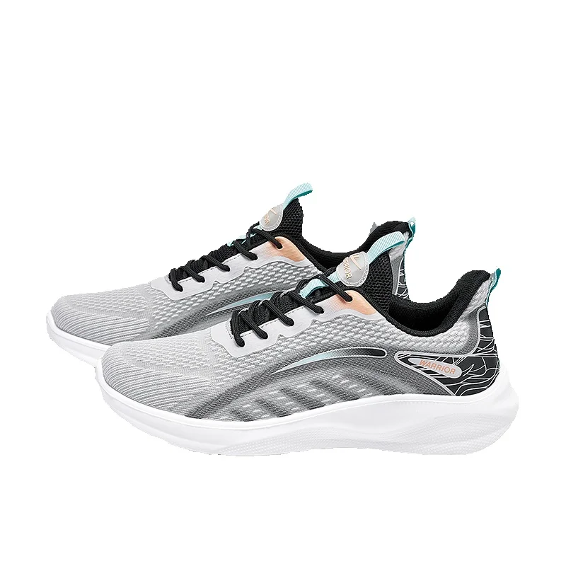 Warrior Men's Sports Shoes, Men's Spring Breathable 2026 New Model Running Shoes, Mesh Shock-absorbing Running Shoes For Men_vogvips.com