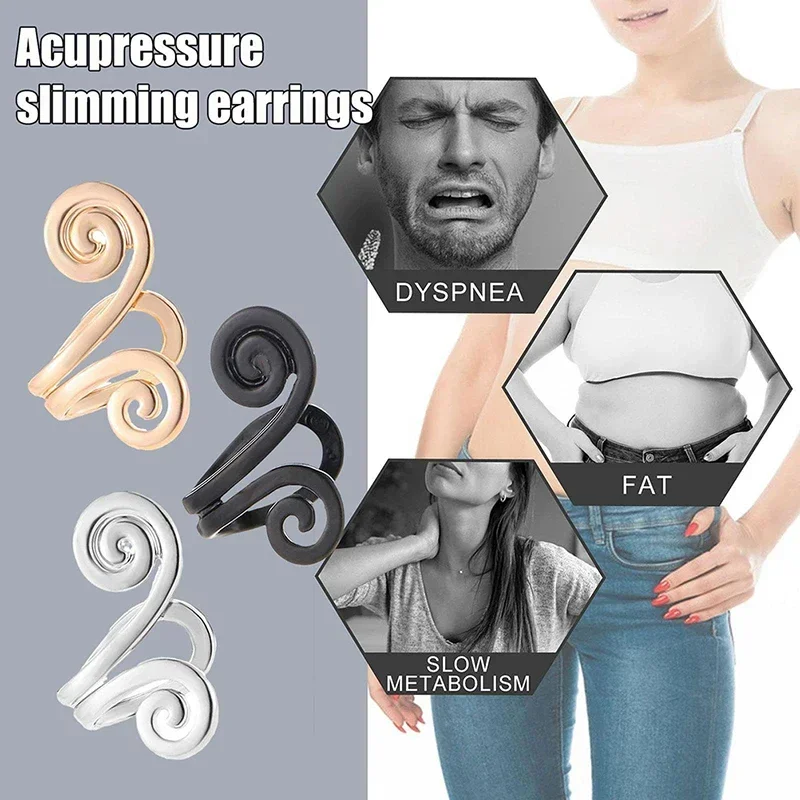 Weight Loss Ear Clip Acupressure Slimming Earrings Non-piercing Acupressure Slimming Earrings Acupressure Slimming Earrings