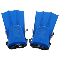 Aletas de natación de goma cortas para adultos, protección ergonómica de los pies, para nadador