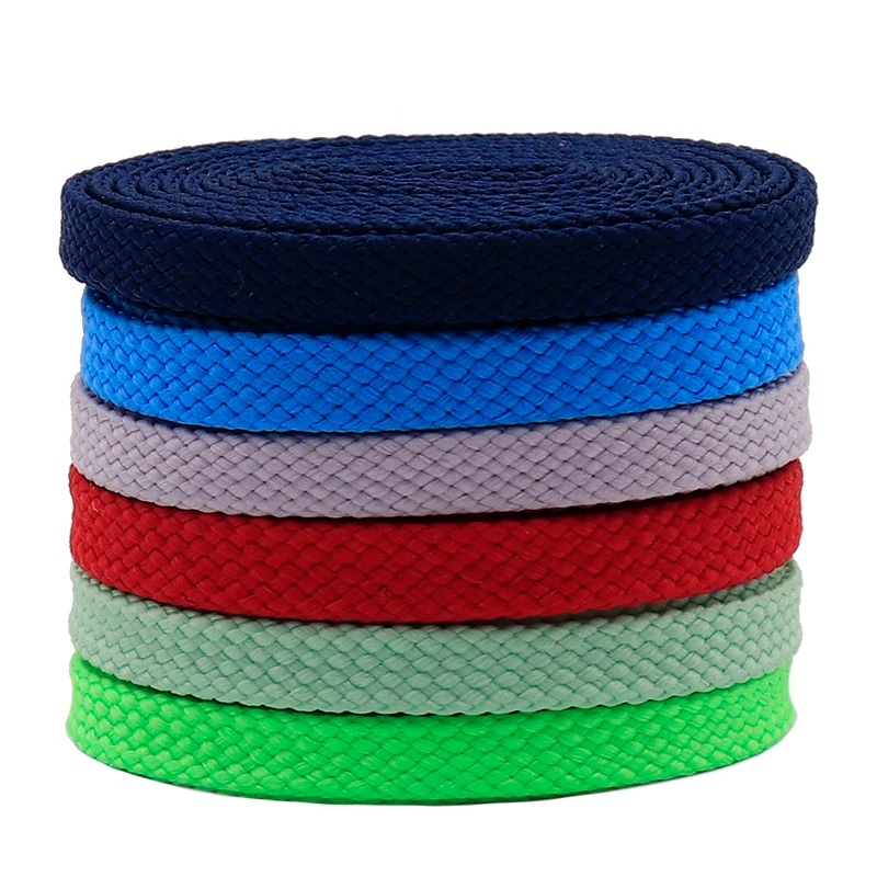 Double Layer 60-180cm Polyester 5MM Pro Shoelaces 6 Color Clothing Colorful Premium Cords Sneaker Women Designer Shoes 1970s AF1