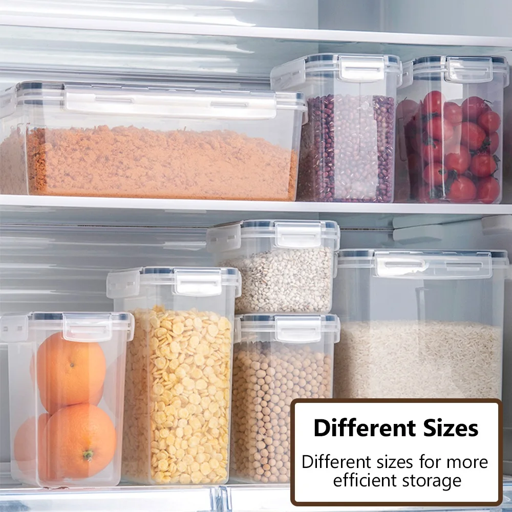 

Food Storage Single Transparent Plastic Nut Grain Food Storage Grain Jar Vacuum Moisture-Proof Preservation Storage Sealed Jar