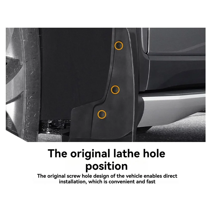 

AS57-4Pcs Wheel Mud Fender Car Mudguards With Screws For Mercedes Benz V-Class V300L 2024-