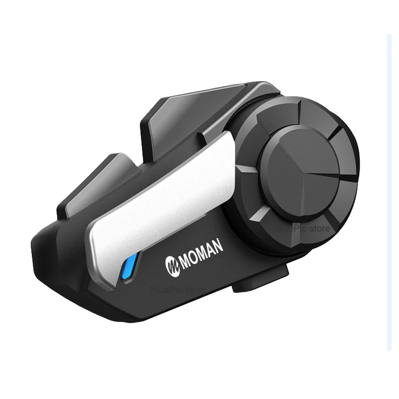MOMAN H2S Bluetooth Intercom Motorcycle Helmet Bluetooth Headset for Rider Moto Interphone Wireless Headset Reduces Noise