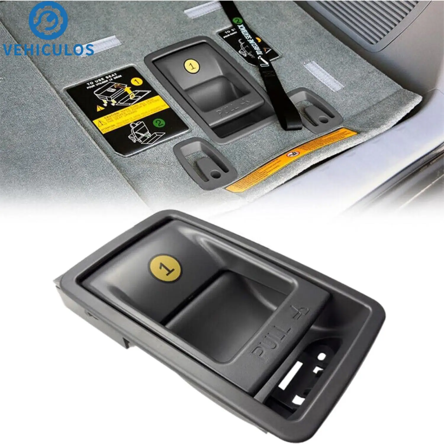 

Black Rear Folding Seat Latch Release Handle Bezel 72909-08011/ 72909-08011-C0 For Toyota Sienna 2014-2018 Cars Accessories