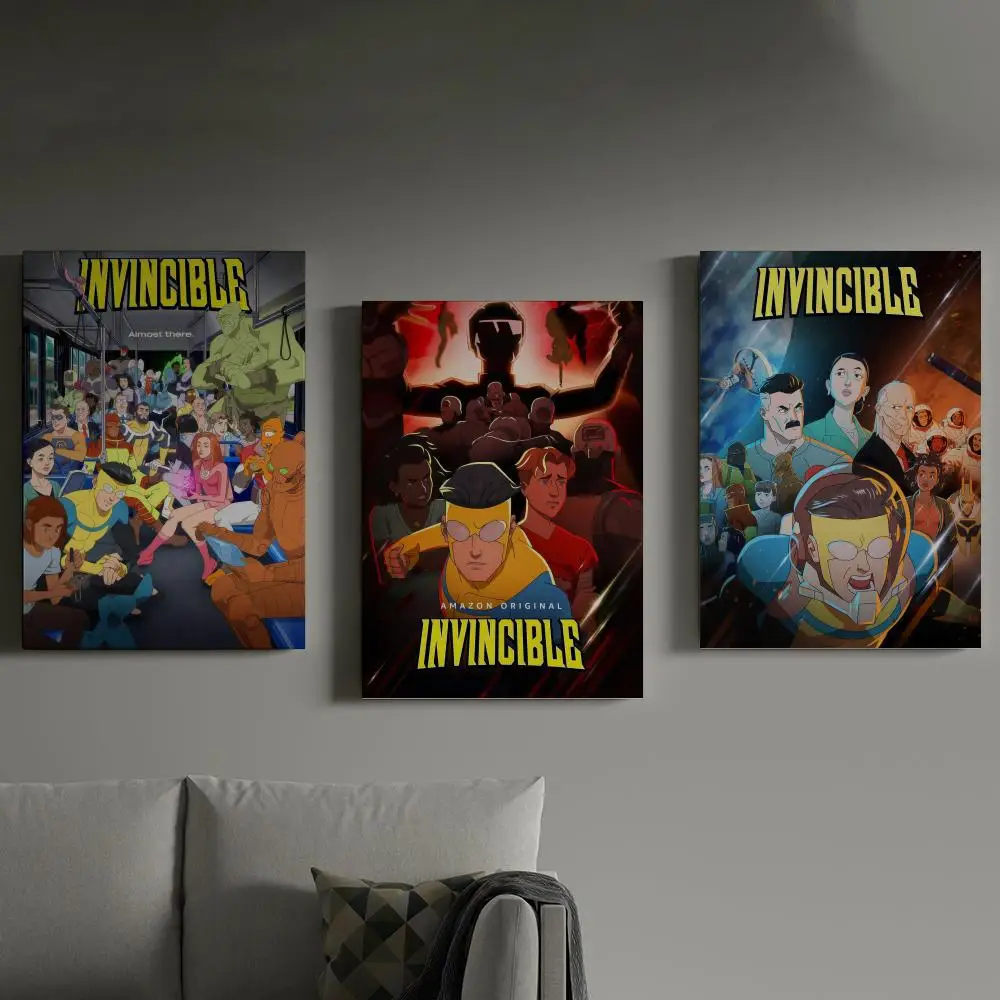 

I-Invincible Poster Prints Canvas Painting Wall Art Picture Living Room Home Decor Tracklist Music Album Cover
