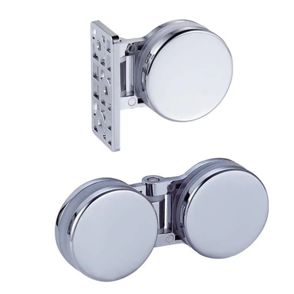 

Sink Shower Tray Screen 180 Degrees Frameless Glass Shower Door Bracket Hinge Glass Zinc Alloy Accessories For Bathroom