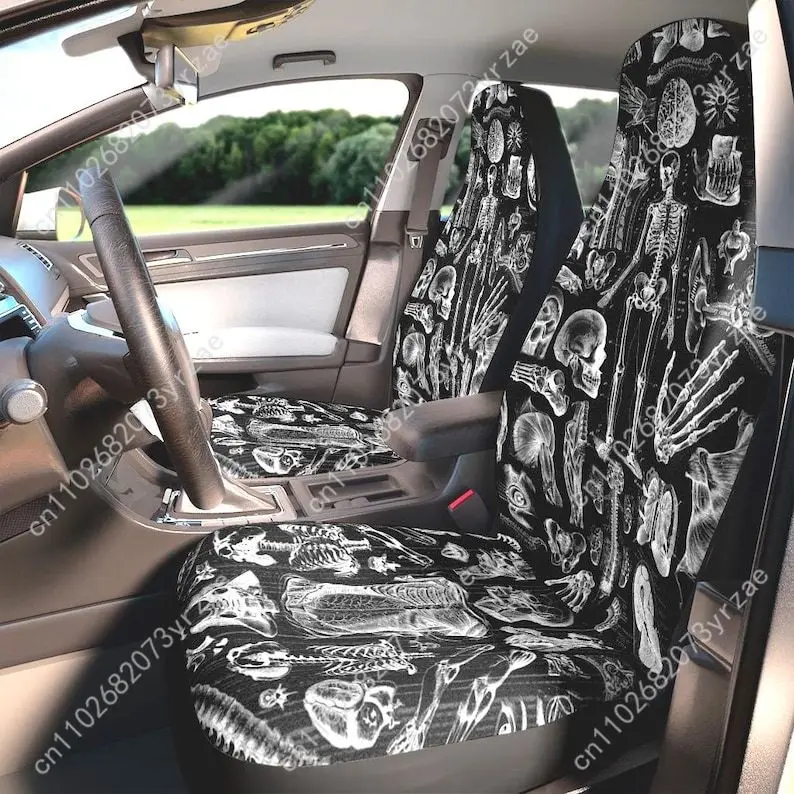 

Human Bones Anatomy Car Seat Covers Universal Environmentally Friendly Interior Decorations Comfortable Car Seat Covers