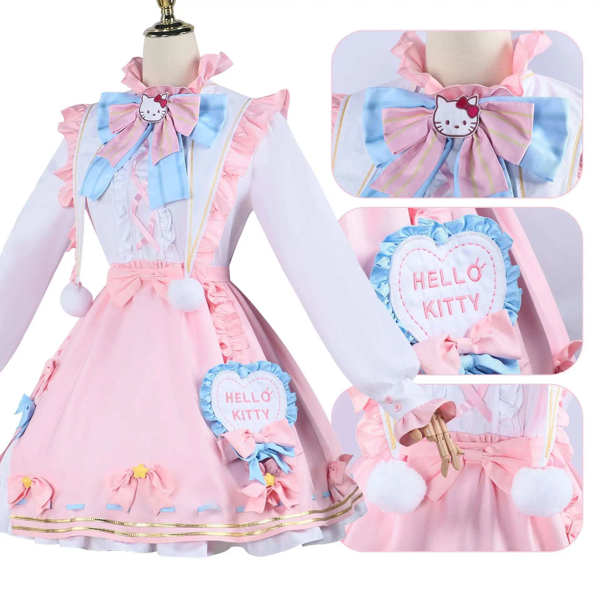 Identity V Lisa Beck Emma Woods Joseph Desaulniers Cosplay Costume Lolita Dress Game  Halloween Disfraz Party Anime Outfits