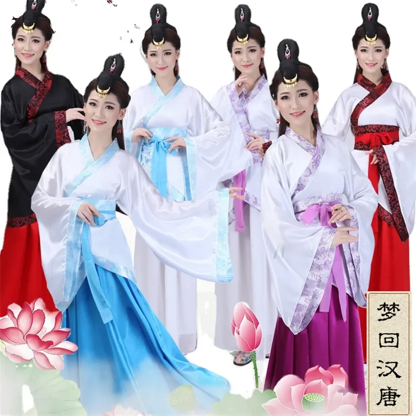 Robe Hanfu traditionnelle chinoise pour femme, olympiques de danse élégants, cheongsam rétro de la dynastie des Prairies Tang, gril de photographie de performance