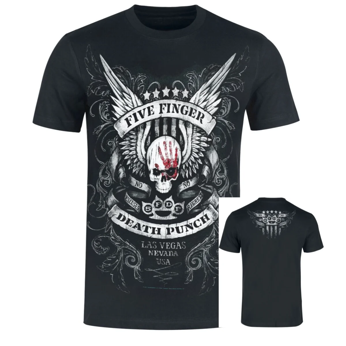 Art New 2026 Five Finger Death Punch T-Shirt Men Women Rock Band Graphic Tee 100% Cotton Summer Streetwear Top