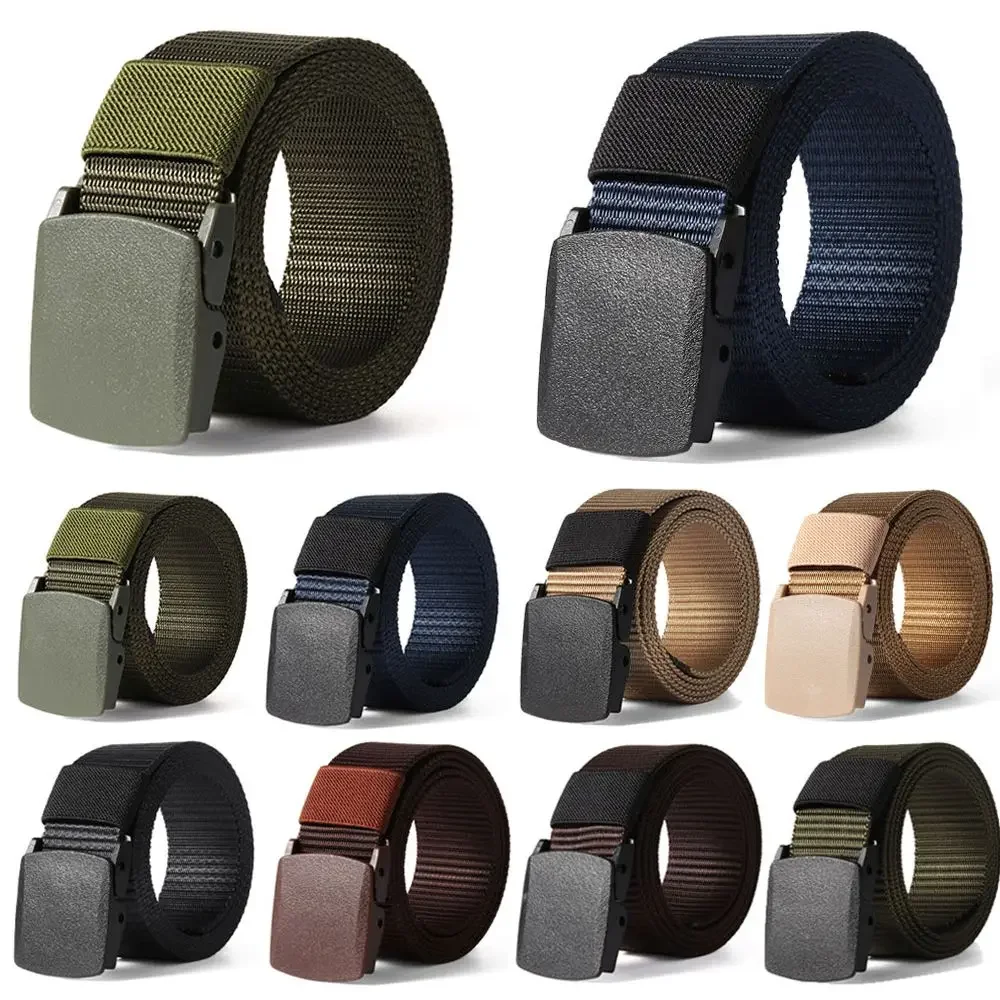 150CM Nylon Belt Men's Lengthen Classic Casual Belts Outdoor Sports Military Tactical Waist Belt Military Web Belt