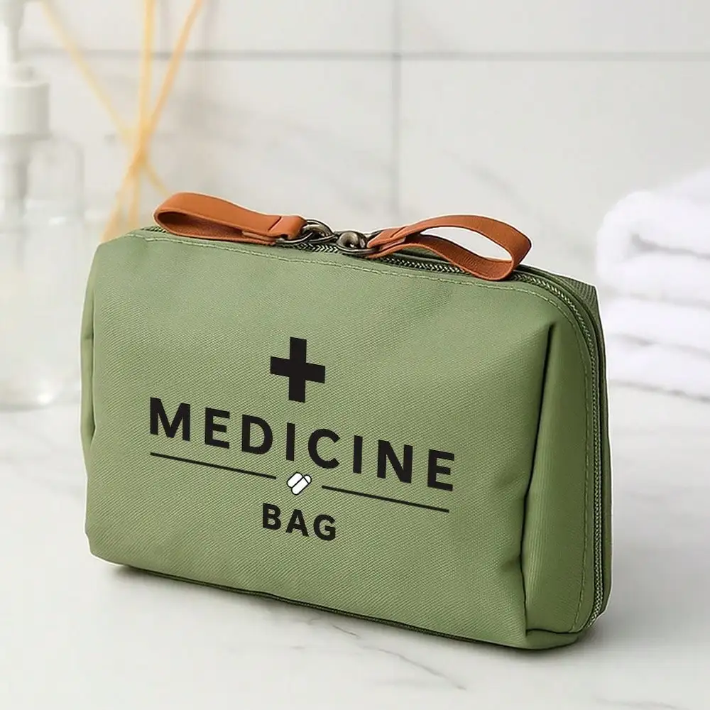 Tragbare Erste-Hilfe-Medizinset für Reisen, Outdoor, Camping, Notfall, Medizin, Aufbewahrungstasche, Reise, Mini-EDC-Beutel, Organizer, Pillenetui – Detail 7