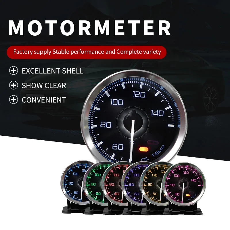 

Def* Advance A1 7Color Light Gauge Volt Water Temp Oil Temp Oil Press Rpm Vacuum Boost Ext Temp 60mm Racer Gauge Car Accessories