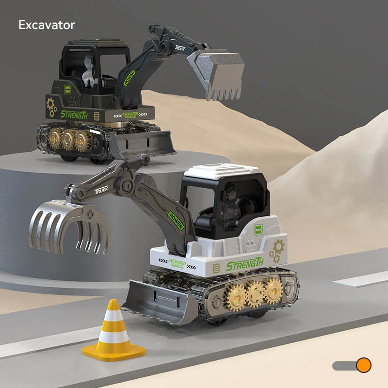 

Детский пресс-шестерня, инженерный автомобиль, игрушечный механический инерционный вождение, скользящие экскаваторы/поглотители, модель автомобиля, подвижный шарнир, подарок для мальчика