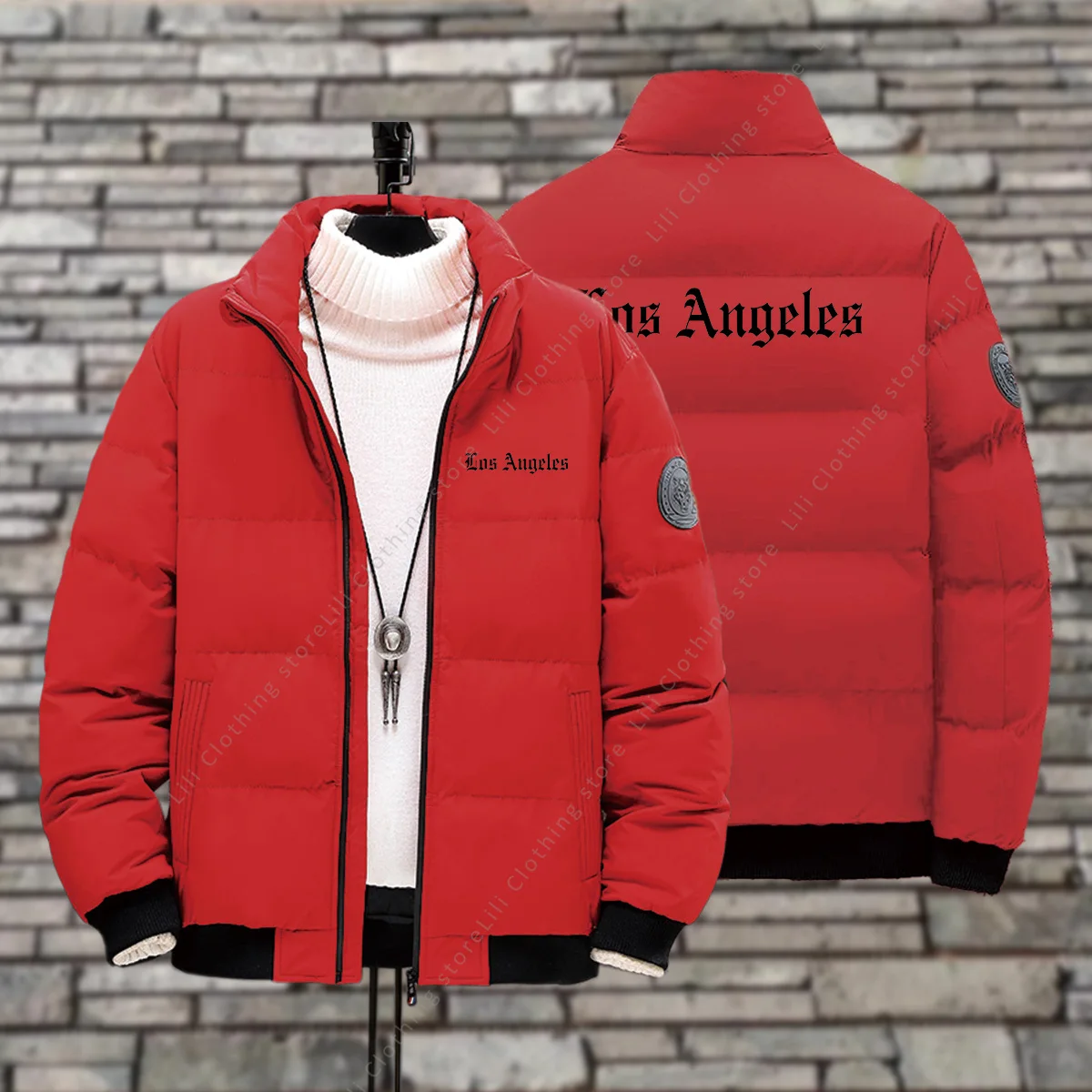 Los anegles jaquetas masculinas jaquetas de inverno grosso quente de alta qualidade moda parkas casacos roupas moda masculina jaqueta puffer