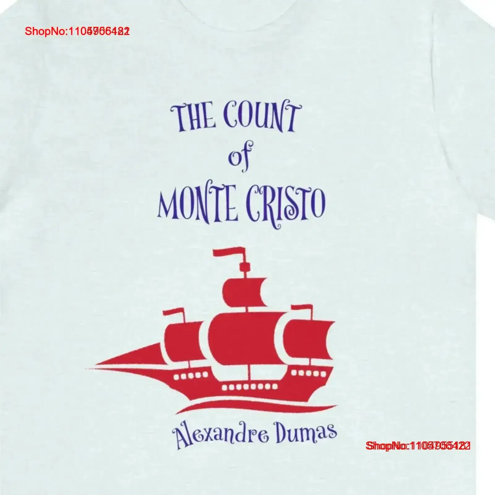 The Count of Monte Cristo Alexandra Dumas Classic Books Literary T Shirt vintage Washed Stylish Comfortable Soft vintage