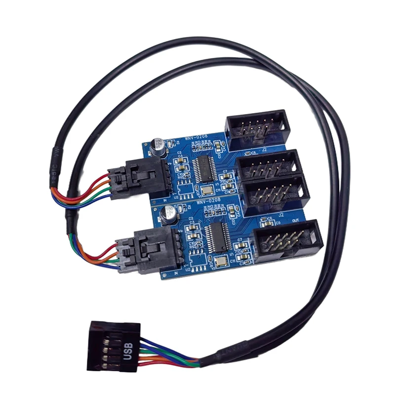 NEUE 30 cm 9Pin USB Splitter Expansion Karte 1 zu 2/4 Verlängerung Kabel Adapter Riser Board USB 2,0 HUB für Desktop Motherboard Header