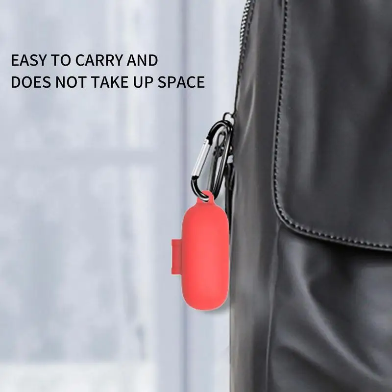 Силиконовый чехол для наушников Противоударные чехлы для наушников с крючком Беспроводные наушники Удобный для кожи чехол для наушников Чехол для зарядного устройства