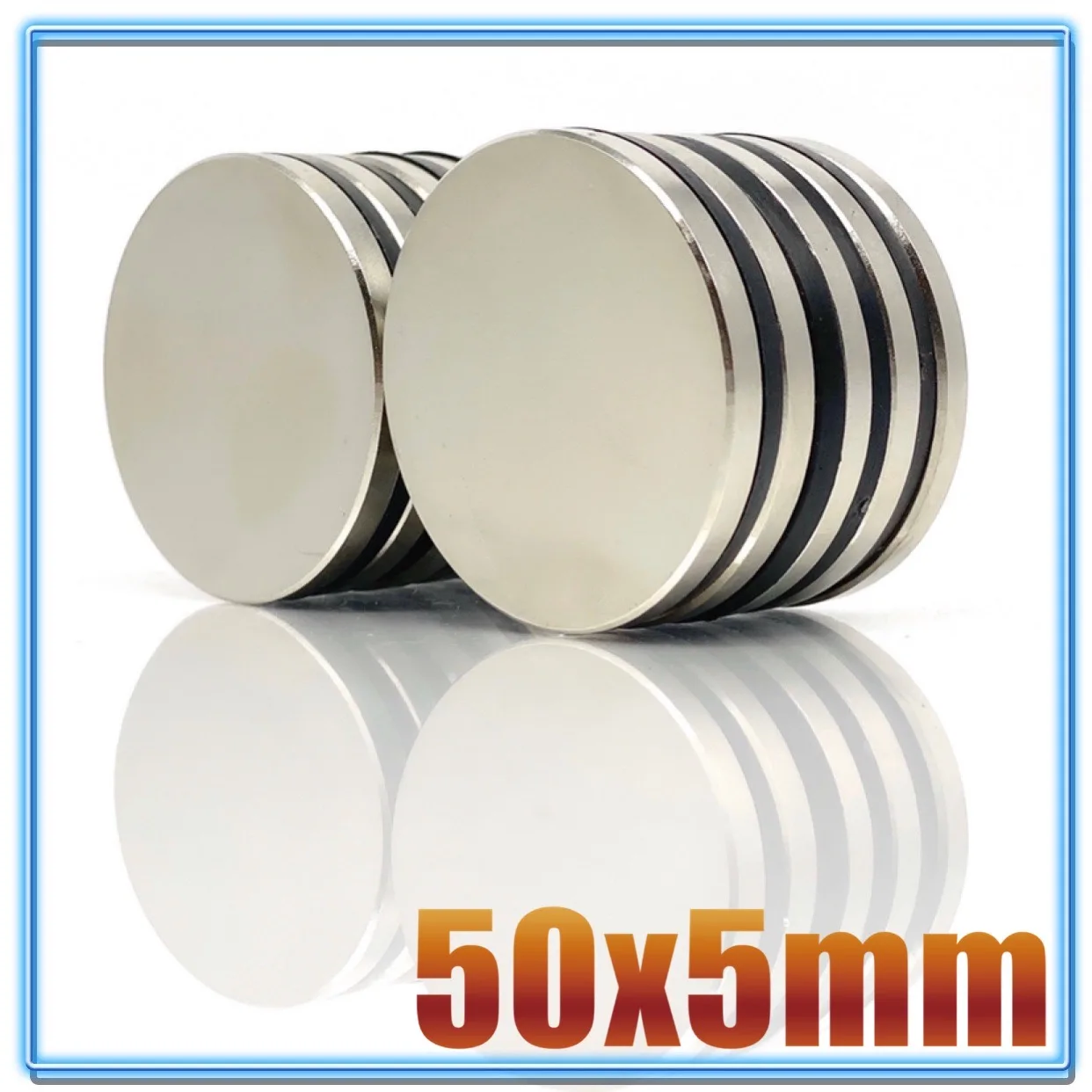 1/2/3/5PCS 50x5 mm Disc Powerful Strong Magnetic Magnets 50mm X 5mm Bulk Round Neodymium Magnets 50x5mm N35 Big Disc Magnet 50*5